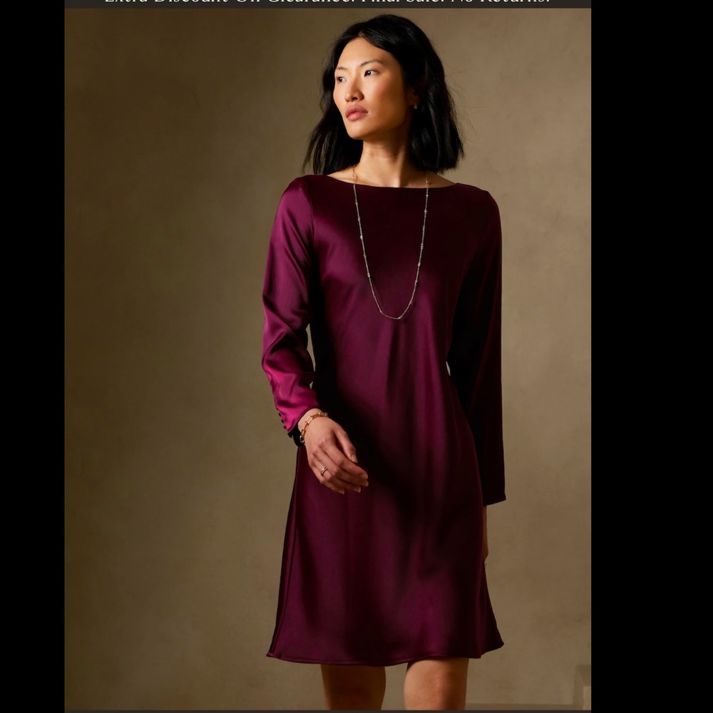 Banana Republic Cowl Back Mini Dress